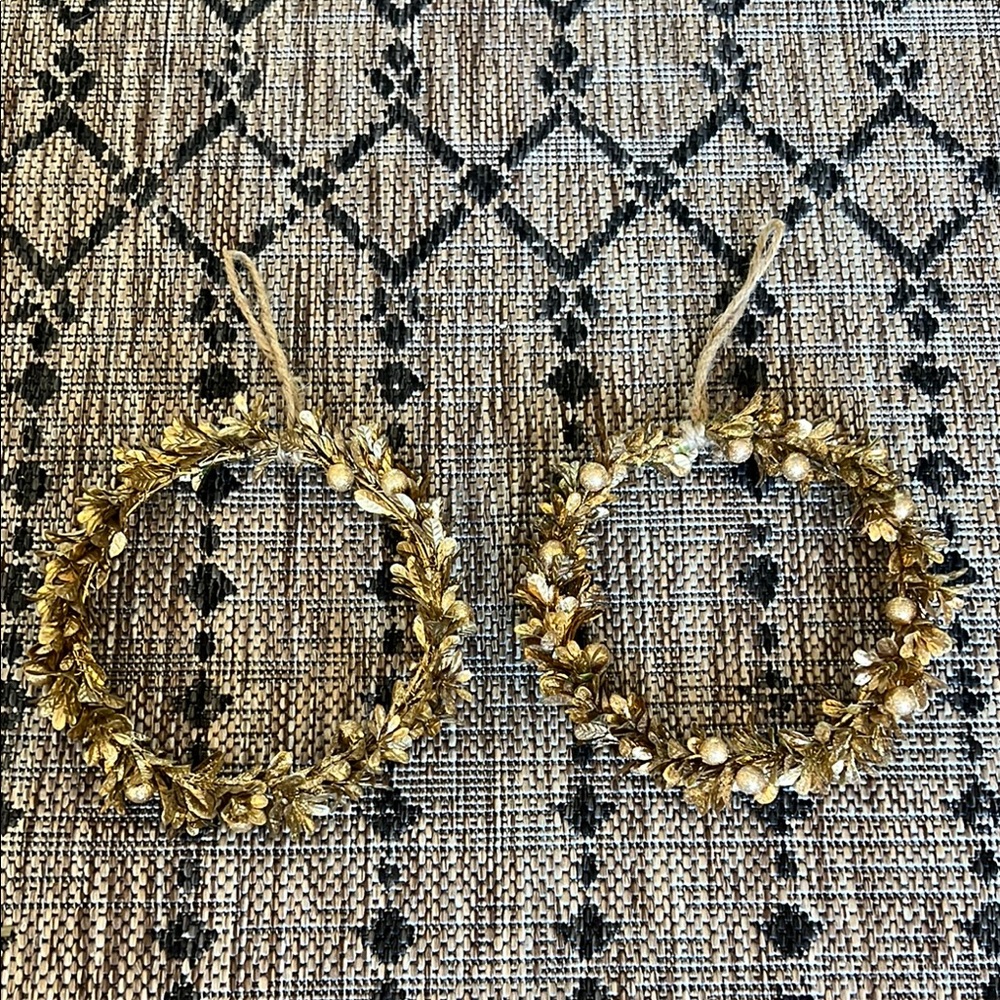 Elegant Gold Floral Hoop Earrings
